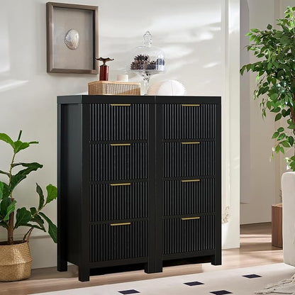 Mid-Century Modern Tall Wooden Dresser - Image 6