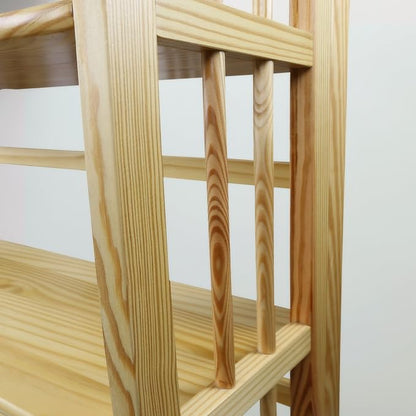 Casual Home 3-Shelf Folding Stackable Bookcase-Natural - Image 8