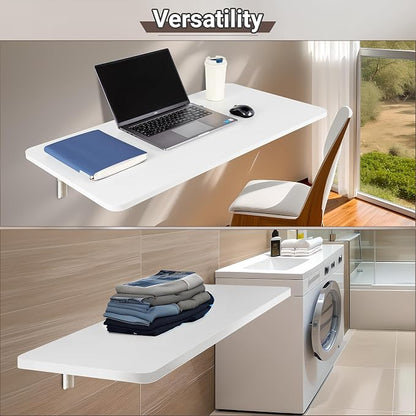 Wall Mounted Folding Table 39.4”L x 19.7”W, Laundry Folding Table - Image 8