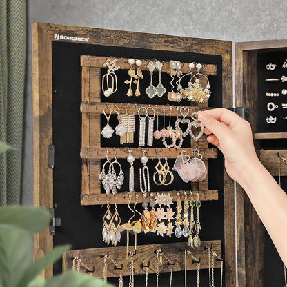 SONGMICS Lockable Jewelry Cabinet Armoire - Image 8