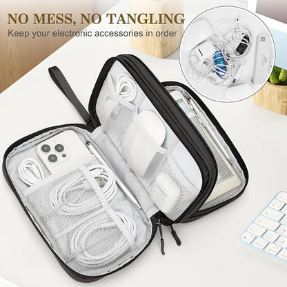 FYY Electronic Organizer, Large Travel Cable Organizer Bag Pouch Electronic - Image 5