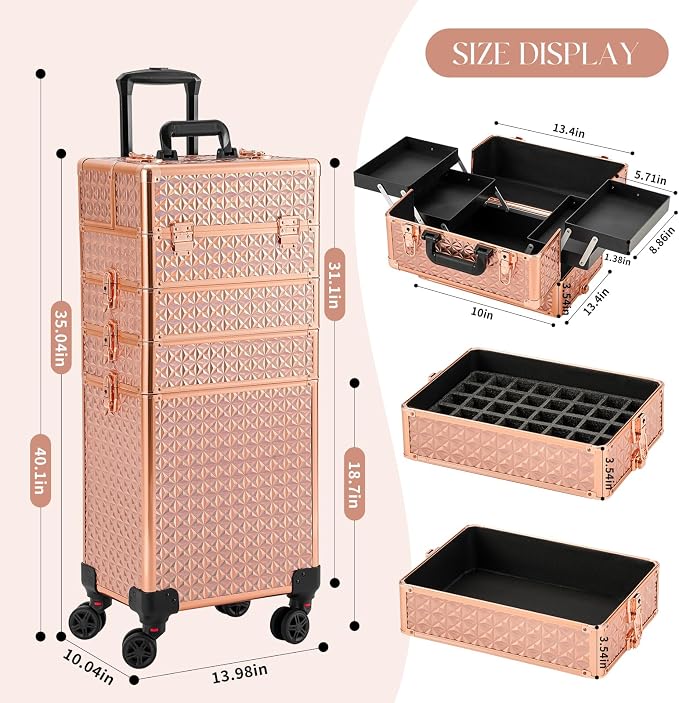 Leeora&Leekoo Portable Multi-Storey Nail Case - Image 2