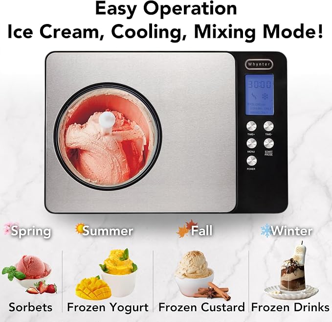Whynter Ice Cream Maker Machine Automatic 2.1 Qt. - Image 4