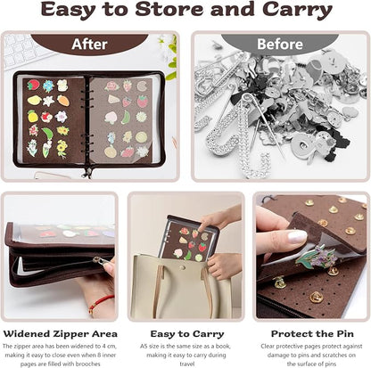 Enamel Pin Display Book Pin Collection Binder Holder Trading Book - Image 4