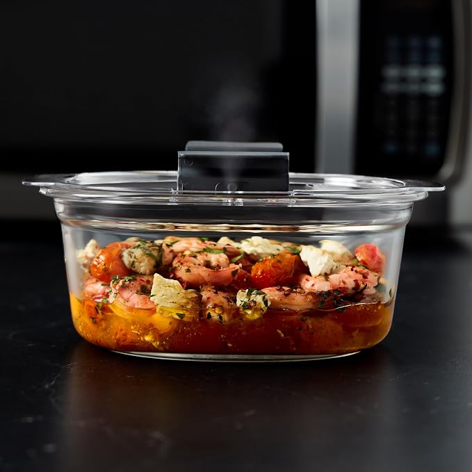 Rubbermaid Brilliance® Glass Round Leak-Proof 6-Piece Set Food Storage - Image 4