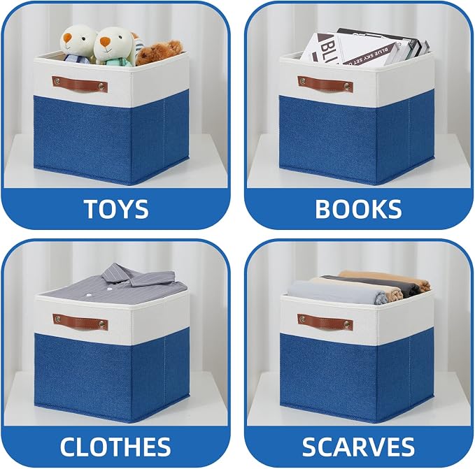 Temary 11 Storage Cube Bins for Shelves, Closet - Image 4