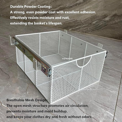 Pull Out Closet Drawer for Clothes | Sliding Wire Basket for Wardrobe Cabinets - Image 3