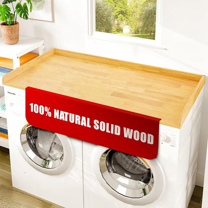 Avana (100% Natural Solid Wood Washer Dryer Countertop – Oak Pine Laundry by AvanaHome
