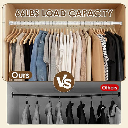 Closet Rod 17-75 Inches，1.3 Inch Diameter Heavy-Duty Adjustable Closet Rods - Image 4