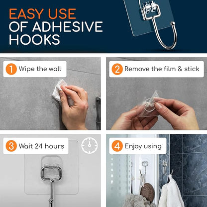 GLUIT Adhesive Large Wall Hooks - Image 7