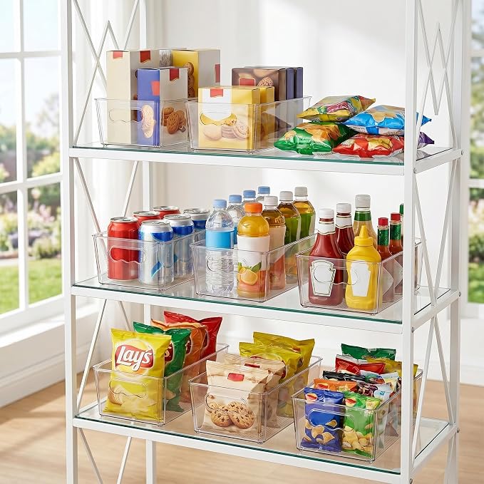 Vtopmart 8pcs Clear Storage Bins - Image 7
