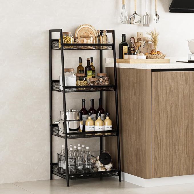 Masupu 4 Tier Bathroom Shelf, Bathroom Organizer and Storage - Image 3