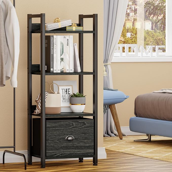 Furologee 4 Tier Bookshelf - Image 6