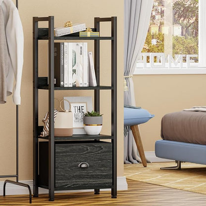 Furologee 4 Tier Bookshelf - Image 6