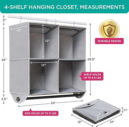HOLDN’ STORAGE Hanging Closet Organizer - Image 2