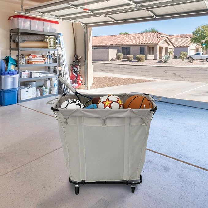 Household Essentials Commercial Laundry Cart - Image 3
