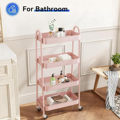 NEWBULIG 4-Tier Metal Rolling Cart - Image 5