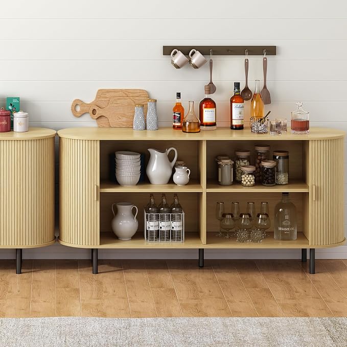 63" Sideboard Buffet Cabinet - Image 8