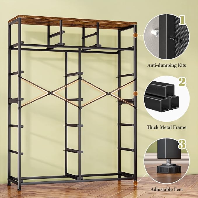 EnHomee 52.2" H Tall Dresser for Bedroom, Vertical Storage Tower, Anti-Tip | - Image 8
