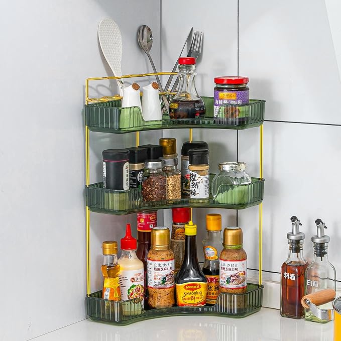 Upgraded 3-Tier Corner Bathroom Countertop Organizer – Spacious Storage - Image 6