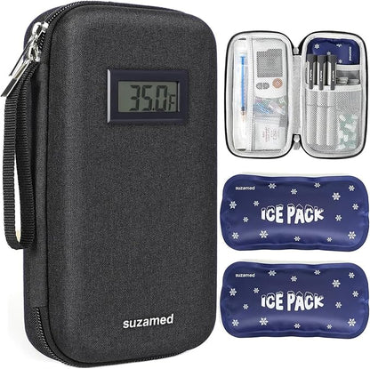 Insulin Cooler Travel Case, EVA Insulation Travel Medicine Kit by SUZAMED