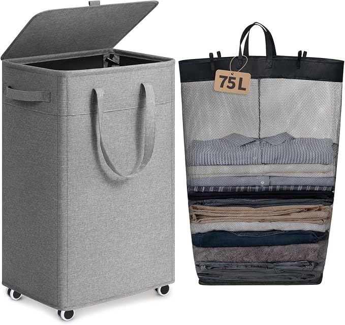 Goodpick 75L Rolling Laundry Hamper by Goodpick