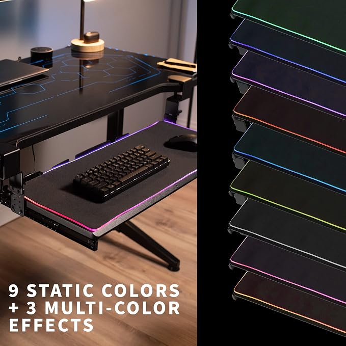 VIVO Large Height Adjustable Under Desk Keyboard Tray - Image 2