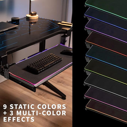 VIVO Large Height Adjustable Under Desk Keyboard Tray - Image 2