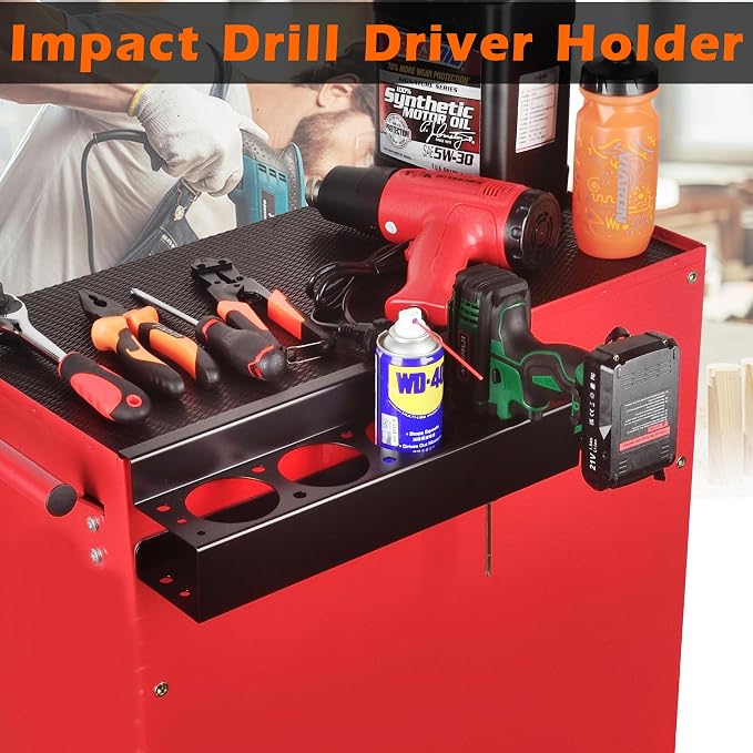 MUTUACTOR Heavy Duty Tools Organizer, Magnetic Mount Power Drill Driver Holder - Image 2