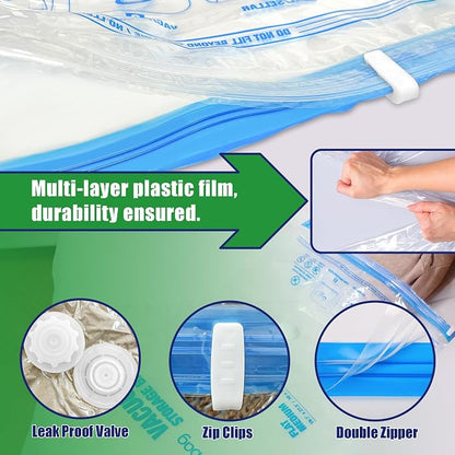 Travel Vacuum Bags with Electric Pump, Vacuum Travel Bags - Image 6
