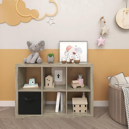 Bookshelf Cube Storage Organizer, 6-Cube Shelf Bookcase - Image 7