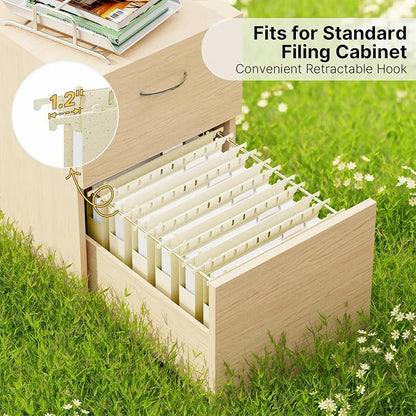 Wheat Straw Hanging File Folder Letter Size, Heavy Duty 1'' Expansion, 12 Pack - Image 3