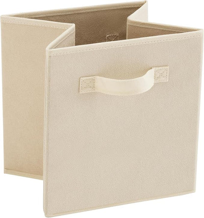 MAX Houser Fabric Cloth Storage Bins, Foldable Storage Cubes Organizer Baskets - Image 8
