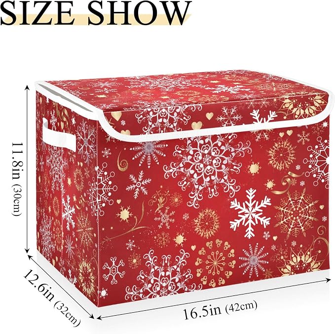 Christmas Snowflakes Storage Bins - Image 3