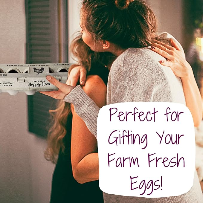 25 Egg Cartons- Adorable Printed Vintage Design - Image 7