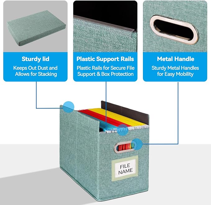 2 Pack Hanging File Folders Organizer - Image 5