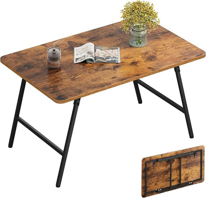 WLIVE Folding Coffee Table, Modern Portable Small Coffee Table by WLIVE