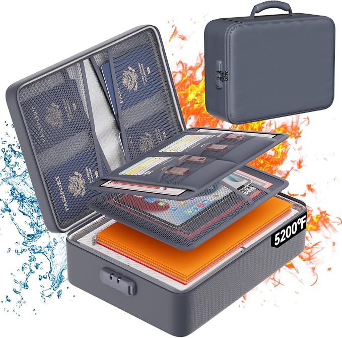 DocSafe 5200°F Fireproof Document Organizer Box by DocSafe