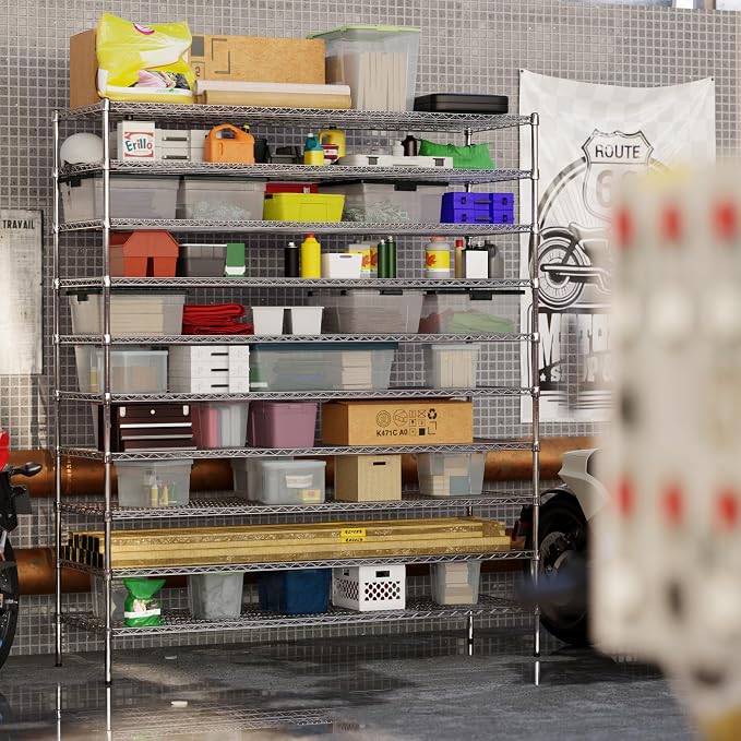 24" Deep x 72" Wide x 86" Height Wire Shelving Kit | 10-Tier | NSF Commercial - Image 4