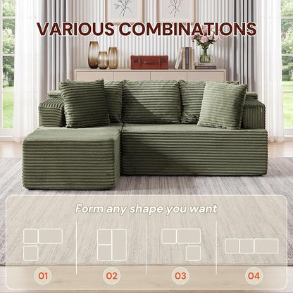 Korser Boneless Couches for Living Room, Cloud Couch Sectional - Image 5