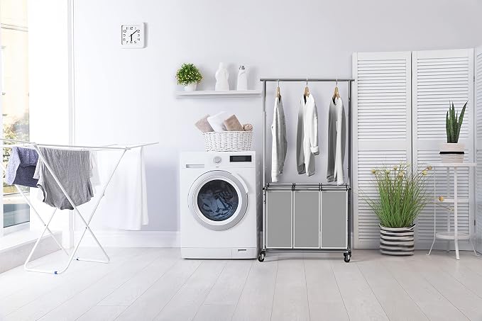 Simple Houseware 3 Bags Laundry Sorter - Image 3