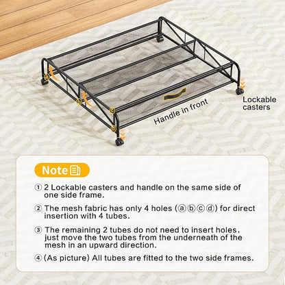 Under Bed Shoe Storage Organizer, 2 Pack Under Bed Storage Containers - Image 8