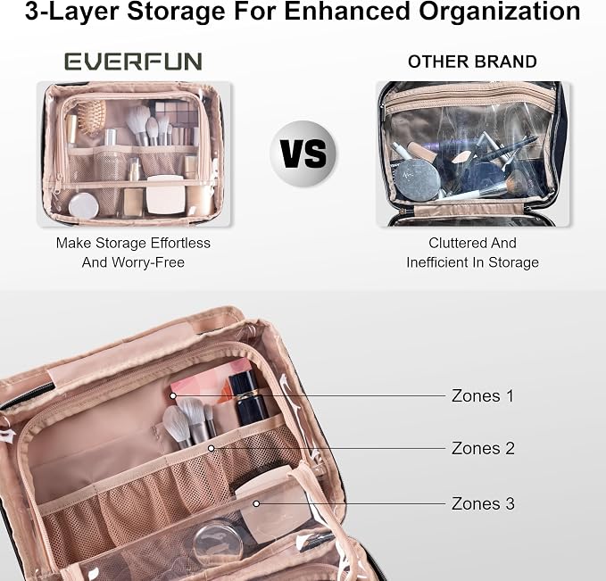 Everfun Hanging Travel Toiletry Bag - Image 3