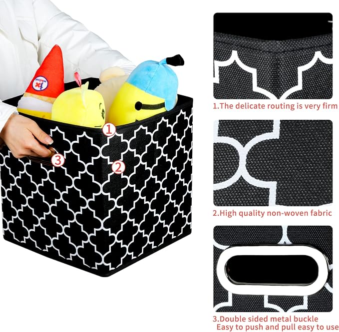 Fabric Cloth Storage Bins, Fabric Cube Organizer - Image 5
