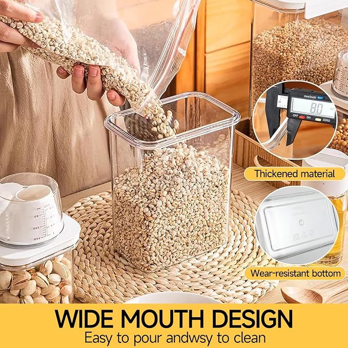 Cereal Container and Rice Storage Dispenser-Airtight Food Storage Organizers - Image 5
