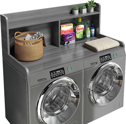 2-Tier Washer Dryer Countertop, 18.5" Raised Height Laundry Countertop by Corbyles