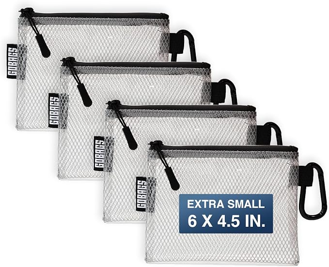 GOBAGS Air Production Extra-Small Clear Zipper Pouch – Cable Organizer & Travel by Unknown