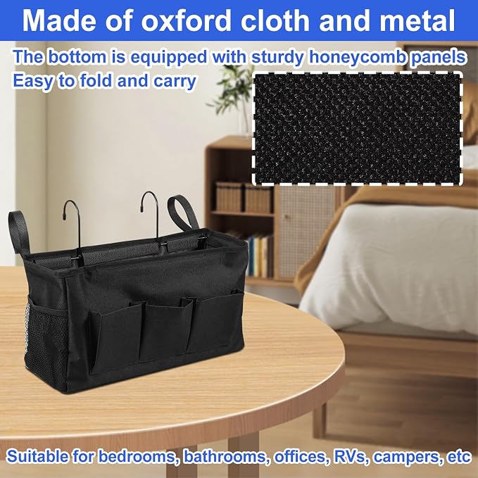 1PC Bedside Caddy, Bedside Storage Organizer - Image 7
