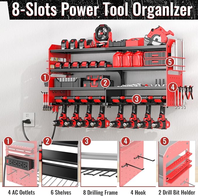 Large Power Tool Organizer Wall Mount - Image 4