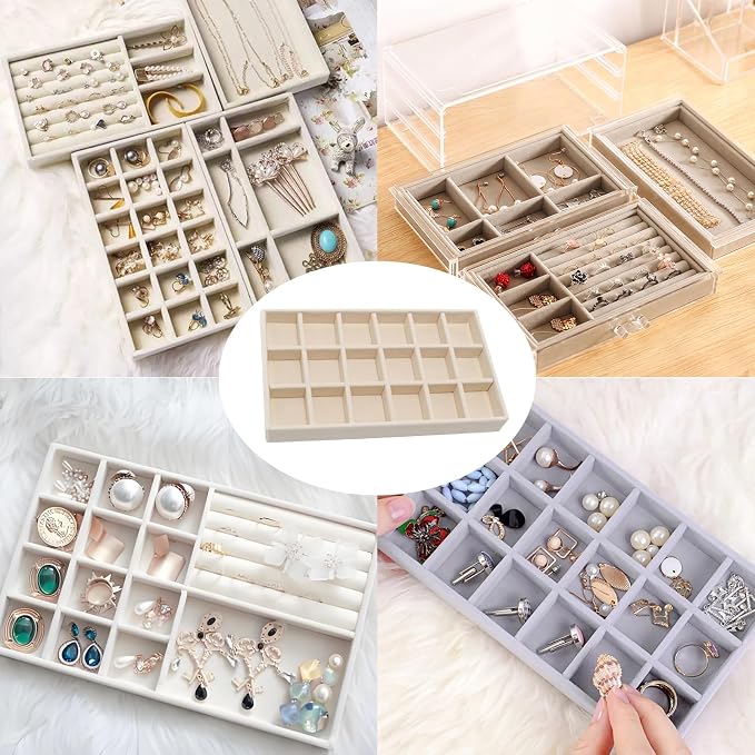 Velvet Jewelry Organizer Tray - Image 5
